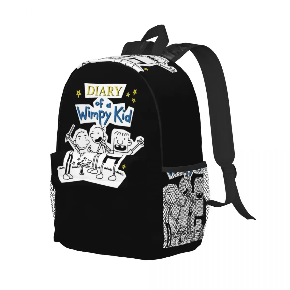 journal d'un groupe wimpy pour enfants, sac à dos pour étudiants, garçons et filles, sac d'école pour enfants, sacs à bandoulière pour ordinateur pour hommes et femmes