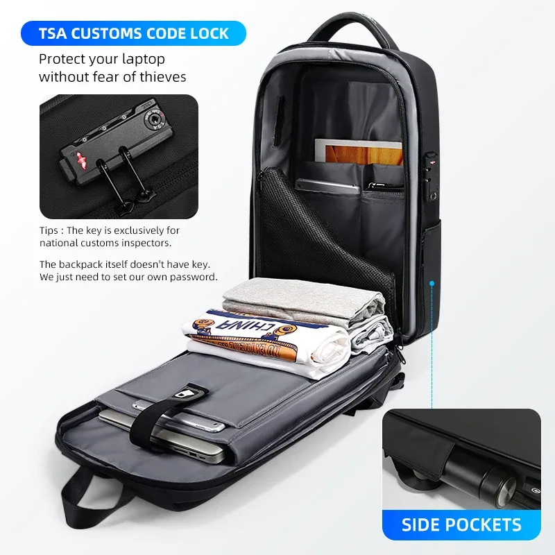 fenruien marque sac à dos pour ordinateur portable anti-vol étanche sacs à dos d'école usb charge hommes sac de voyage d'affaires sac à dos nouveau design