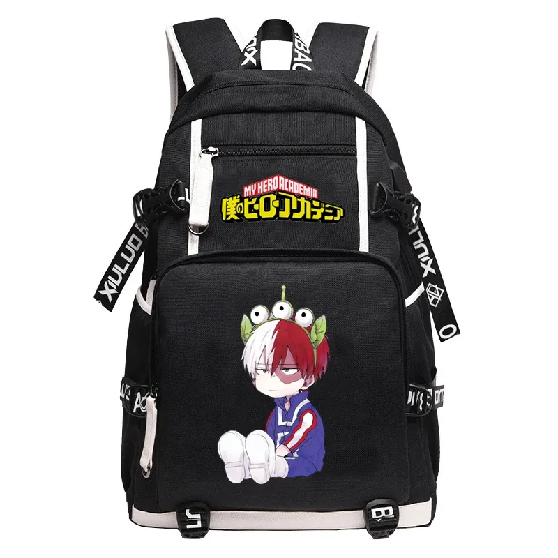 grand sac à dos anime oxford pour adolescentes, sac de voyage étanche, sac à dos bakugou katsuki pour hommes