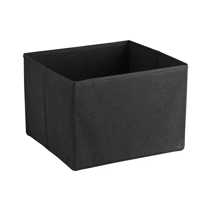 grande boîte de rangement pliable en tissu non tissé, organisateur de sous-vêtements pour chambre à coucher, boîte de rangement en tissu personnalisable pour articles divers et livres