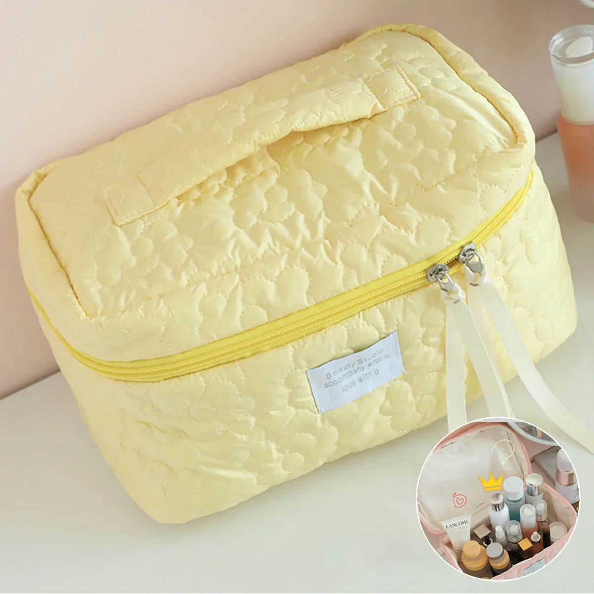 ins style – trousse de maquillage couleur bonbon, nouvelle sac de luxe léger pour femmes, sac de rouge à lèvres portable de voyage, trousse de toilette de rangement de cosmétiques
