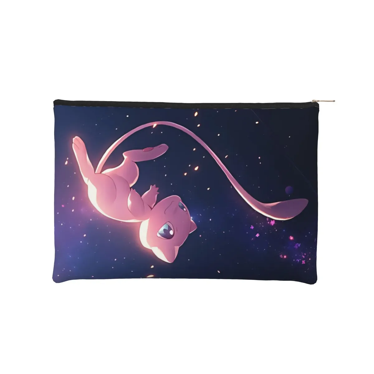 sac pliable mignon pokemon, trousse de maquillage eeveelution, trousse de toilette avec fermeture éclair, pochette cosmétique