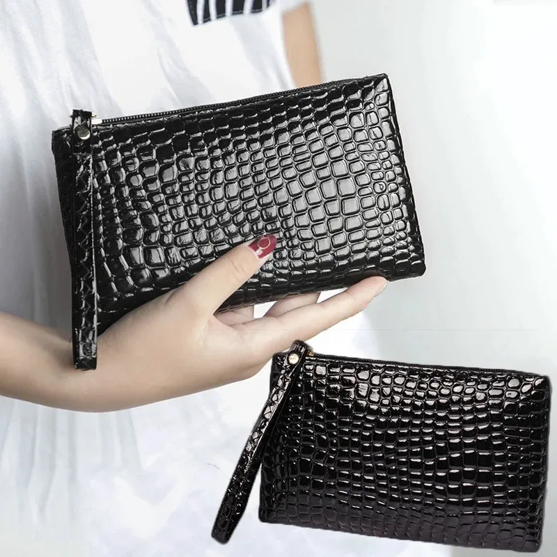 femmes noir sac cosmétique fermeture éclair petit sac de maquillage voyage nécessaire dames cosmétiques pochet