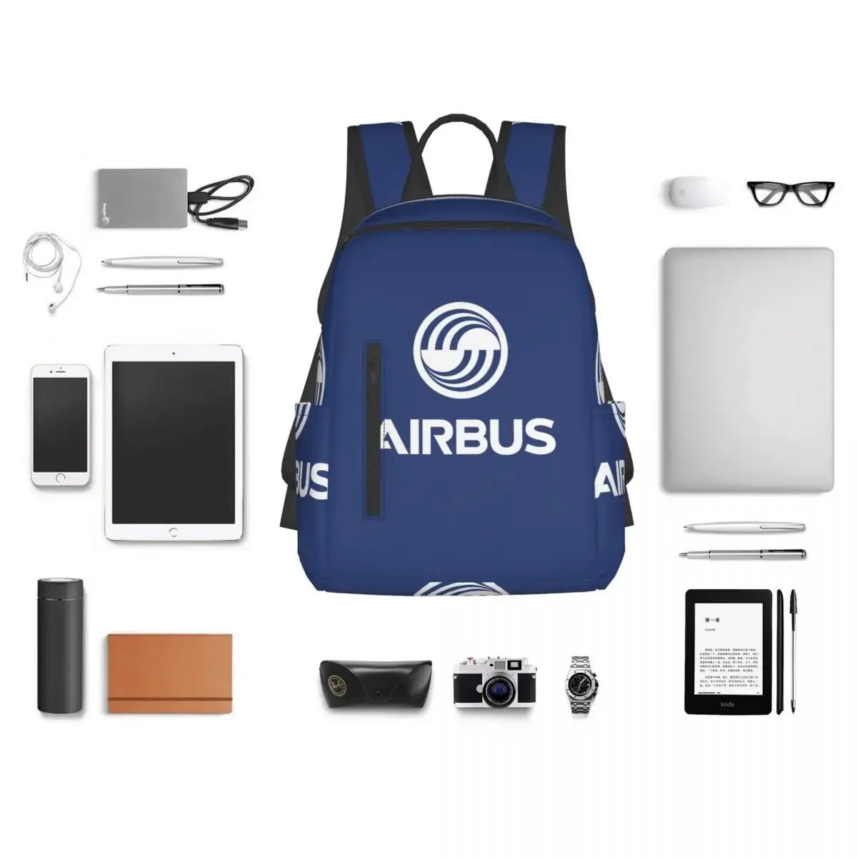 sac à dos avec logo airbus, sac à dos de grande capacité pour garçons et filles, sac d'école, sacs à bandoulière pour hommes et femmes