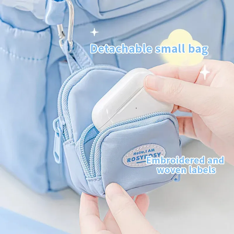 sac à dos de style crème pour lycéennes, sac d'ordinateur haute apparence, grande capacité