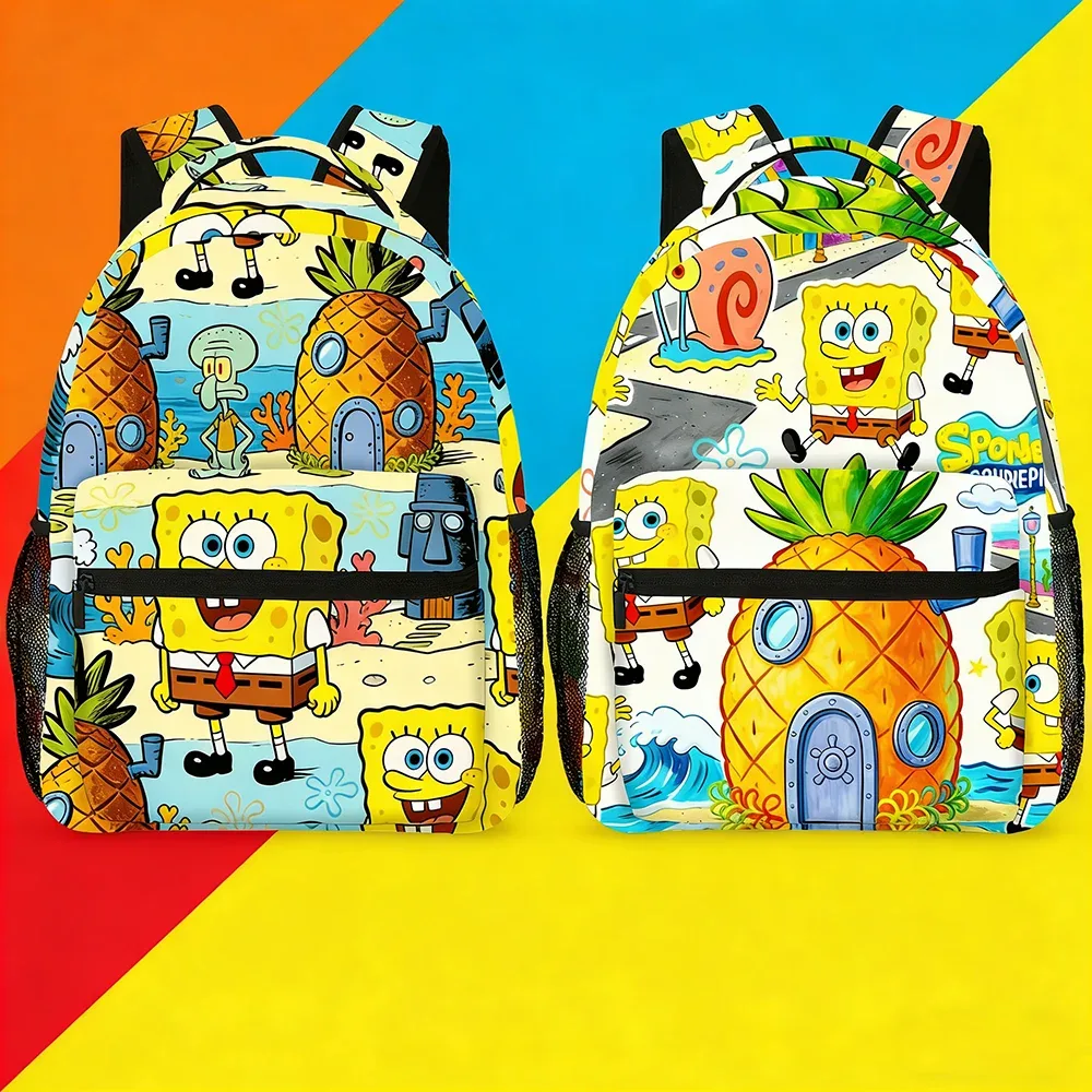 sac à dos spongebob squarepants pour femme, imprimé maison d'ananas de dessin animé, sac à dos de voyage léger avec plusieurs poches
