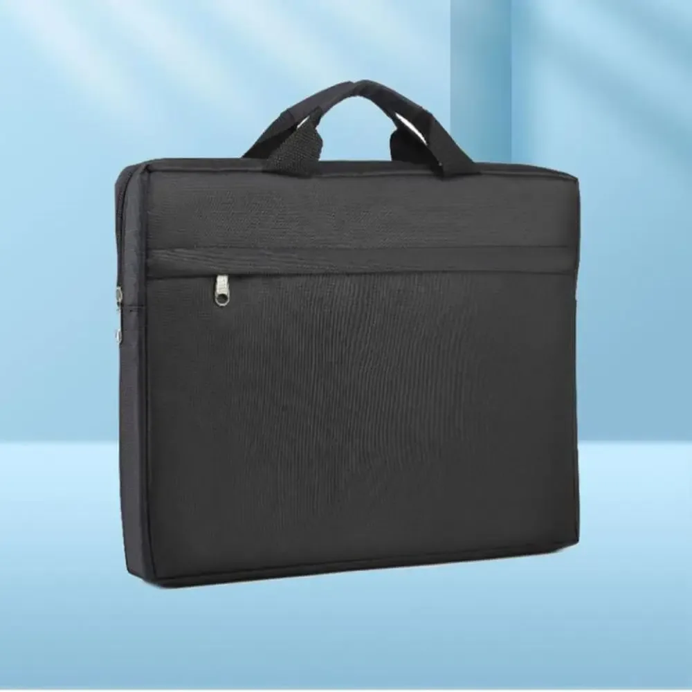 sac de transport portable pour dossiers, porte-documents pour hommes, sacoche d'affaires, sacoche d'ordinateur portable noire multicouche pour les trajets quotidiens