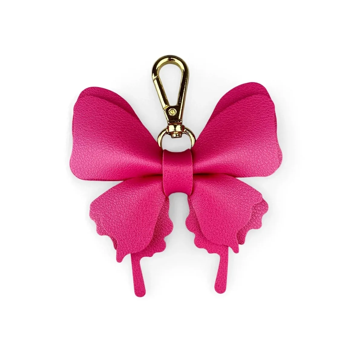 élégant porte-clés papillon en cuir pu double couche – pendentif bohème stylé pour sacs fourre-tout, sacs à bandoulière et sacs à dos pour femmes