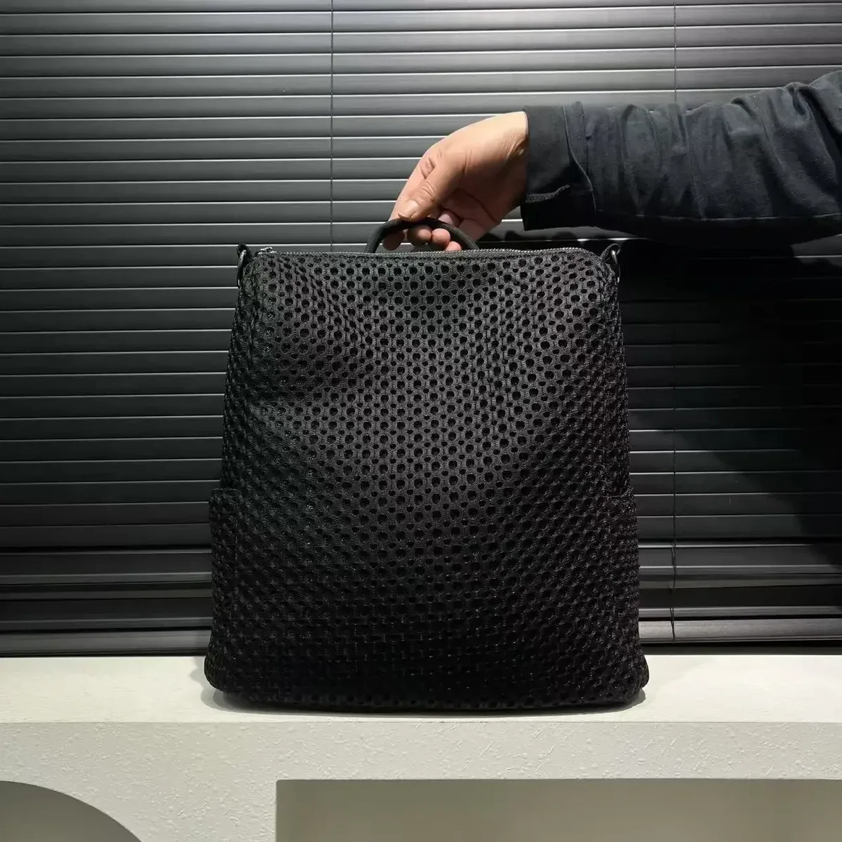 sac à dos cousu rétro à la mode avec sac à bandoulière en maille décontracté de grande capacité adapté aux déplacements quotidiens mochilas rюкзак