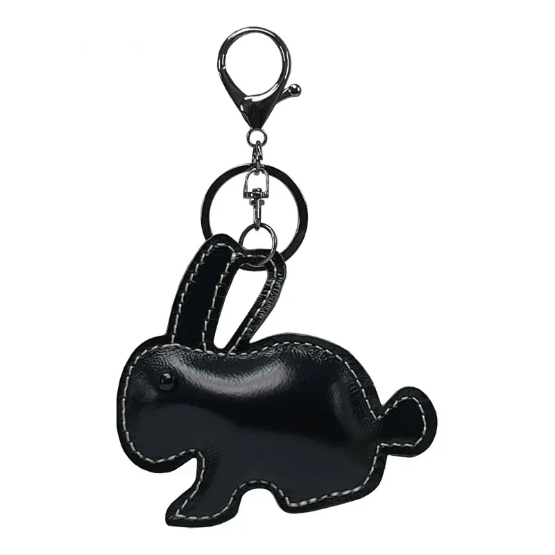 nouveau mignon en cuir de vache lapin porte-clés mini hommes et femmes sac à main pendentif à la mode porte-clés sac à bagages pièces accessoires