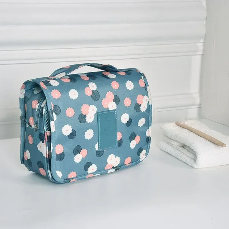 sac de voyage multifonctionnel avec crochet, sac de rangement pour maquillage et cosmétiques, trousse de toilette étanche, organiseur de beauté, sac de rangement pour salle de bain pour femmes