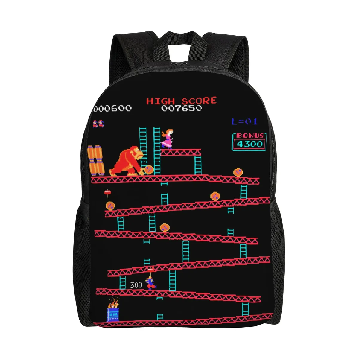 dk arcade donkeys kongs sac à dos pour adolescents, cadeau, sac à dos de randonnée, de voyage, pour hommes et femmes, sac à bandoulière pour l'université