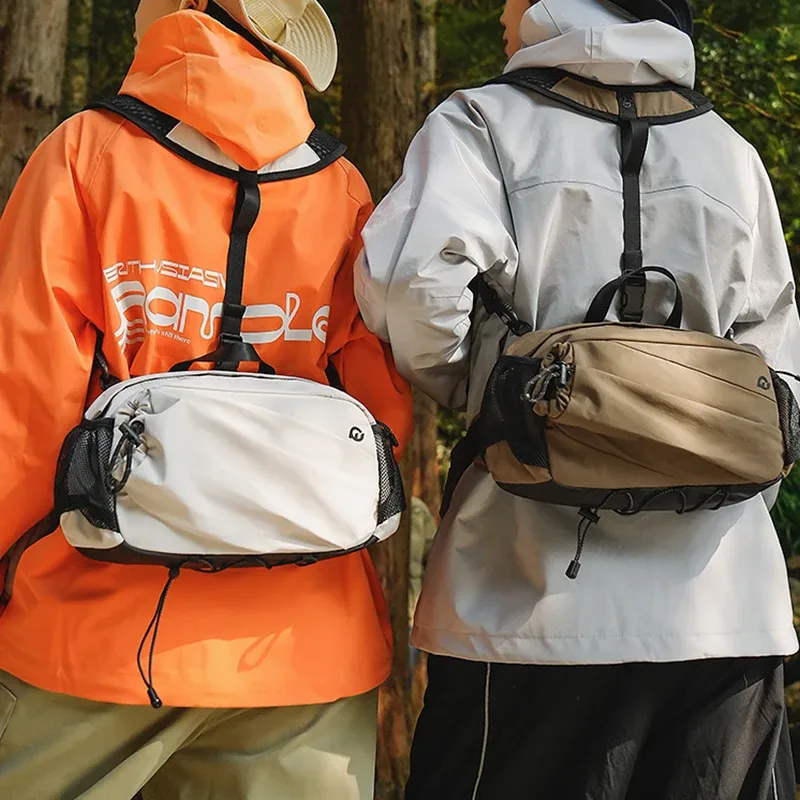 nouveau sac à dos unisexe été voyage en plein air sac de taille multifonctionnel léger sport cyclisme sac de poitrine pour hommes et femmes
