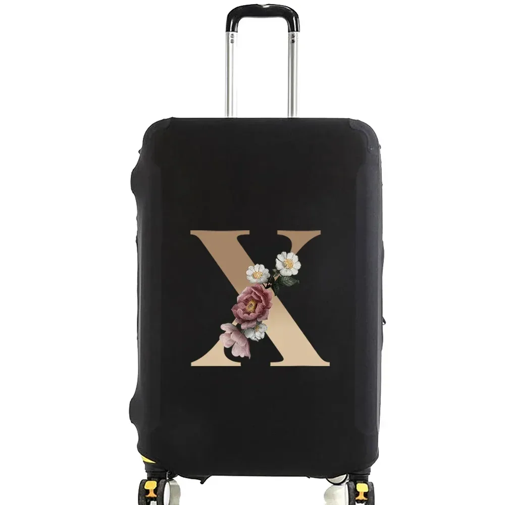 housse de protection pour valise de voyage, housse de protection élastique épaisse pour bagages de 18 à 28 pouces, étui de sac de voyage pour bagages, lettre dorée imprimée