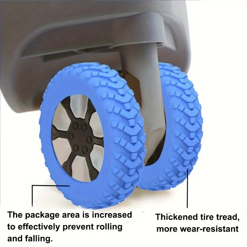 housses de roue à bagages – capuchons de protection antichoc et silencieux, lavables en machine, durables, accessoires de voyage, accessoires de valise