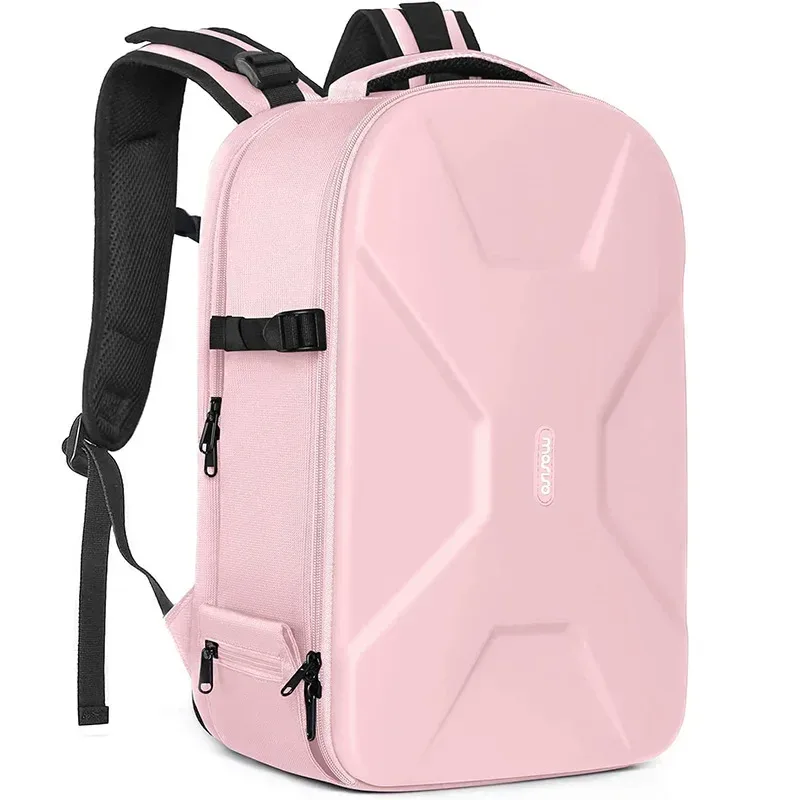sac à dos pour appareil photo de photographie dslr, coque rigide étanche de 15 à 16 pouces avec support pour trépied et compartiment pour ordinateur portable canon/nikon/sony