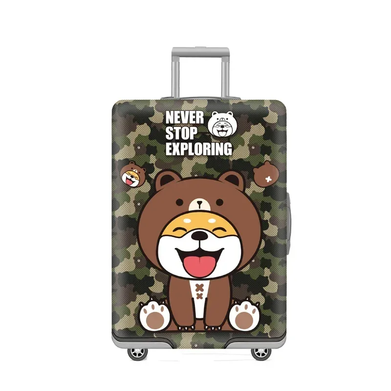 juste de bagage élastique pour enfants, housse de bagage de voyage, housse de bagage de dessin animé, accessoires de voyage