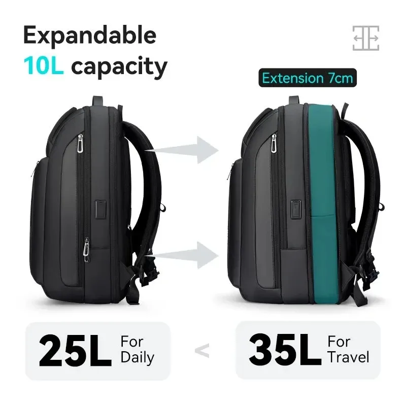 mark ryden – sac à dos de voyage pour hommes, sac à bandoulière pour ordinateur portable, sac à dos d'affaires multifonctionnel de grande capacité avec port de chargement usb