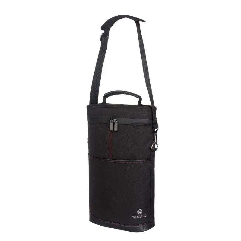 brilljoy champagne vin sac thermique sac de glace voyage refroidisseur pique-nique organisateur sac de réfrigérateur portable rond seau sacs à vin nouveau