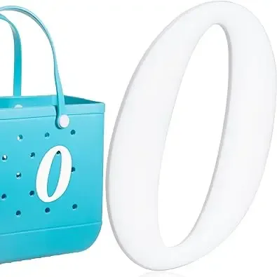 1pc lettre décorative pour sac à main, lettres de l'alphabet de couleur blanche accessoires de décoration lettres de l'alphabet 3d pour sac fourre-tout de plage