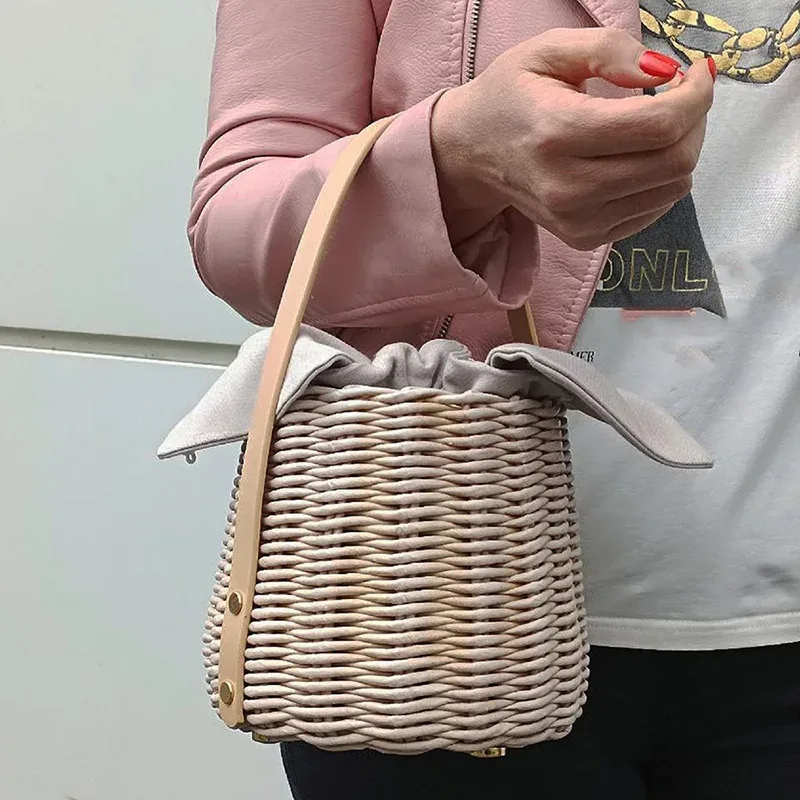 sangle de sac en cuir pu faite à la main, 2 pièces, poignées de remplacement pour sacs tissés à la mode, accessoires, bricolage, sac à main à bandoulière, fourre-tout