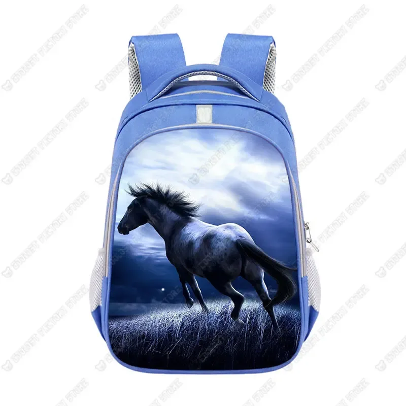 grand sac d'école animal horse pour enfants, cartable poney cool pour adolescents, sac à dos de voyage pour garçons et filles, mode pour enfants
