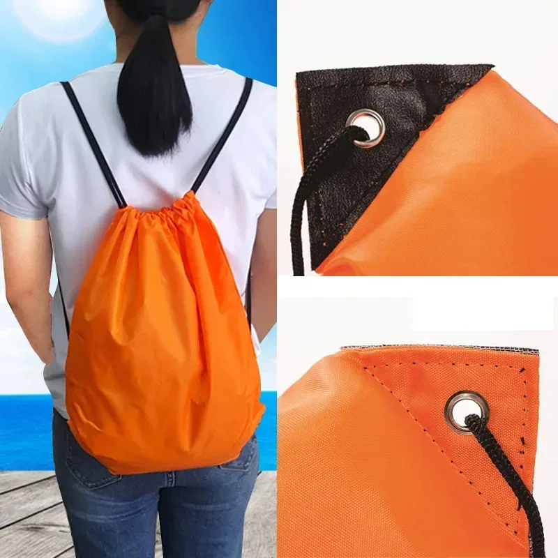 Sac à dos pliable pour Sports de plein air, voyage, Portable, étanche, natation, plage, Camping, cordon de serrage, sacs quotidiens en Nylon