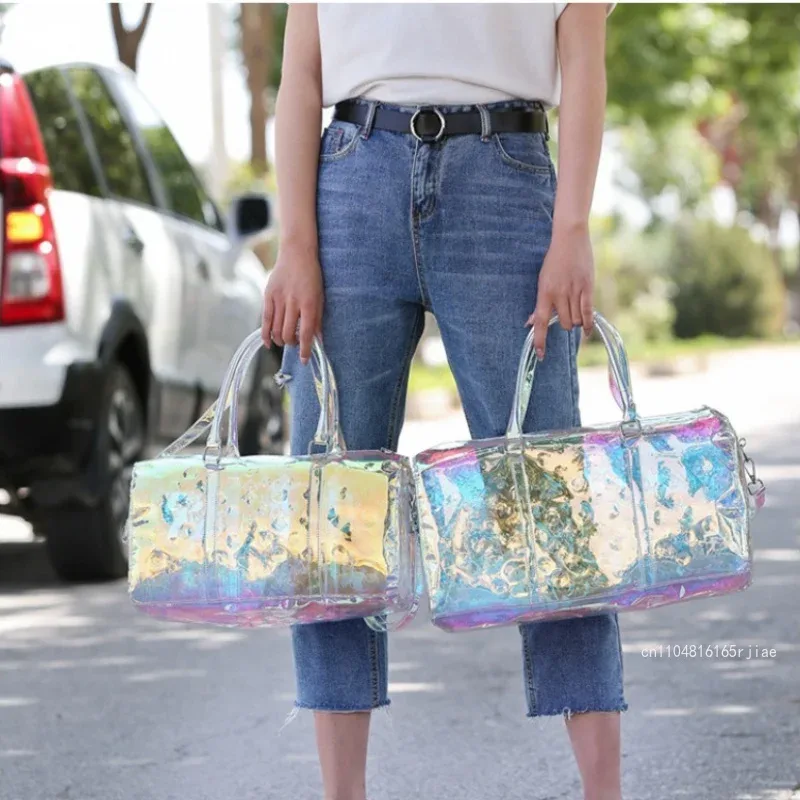 nouveau sac bandoulière portable 2026 tendance en similicuir de haute qualité, sac de voyage couleur unie grande capacité pour affaires et rangement