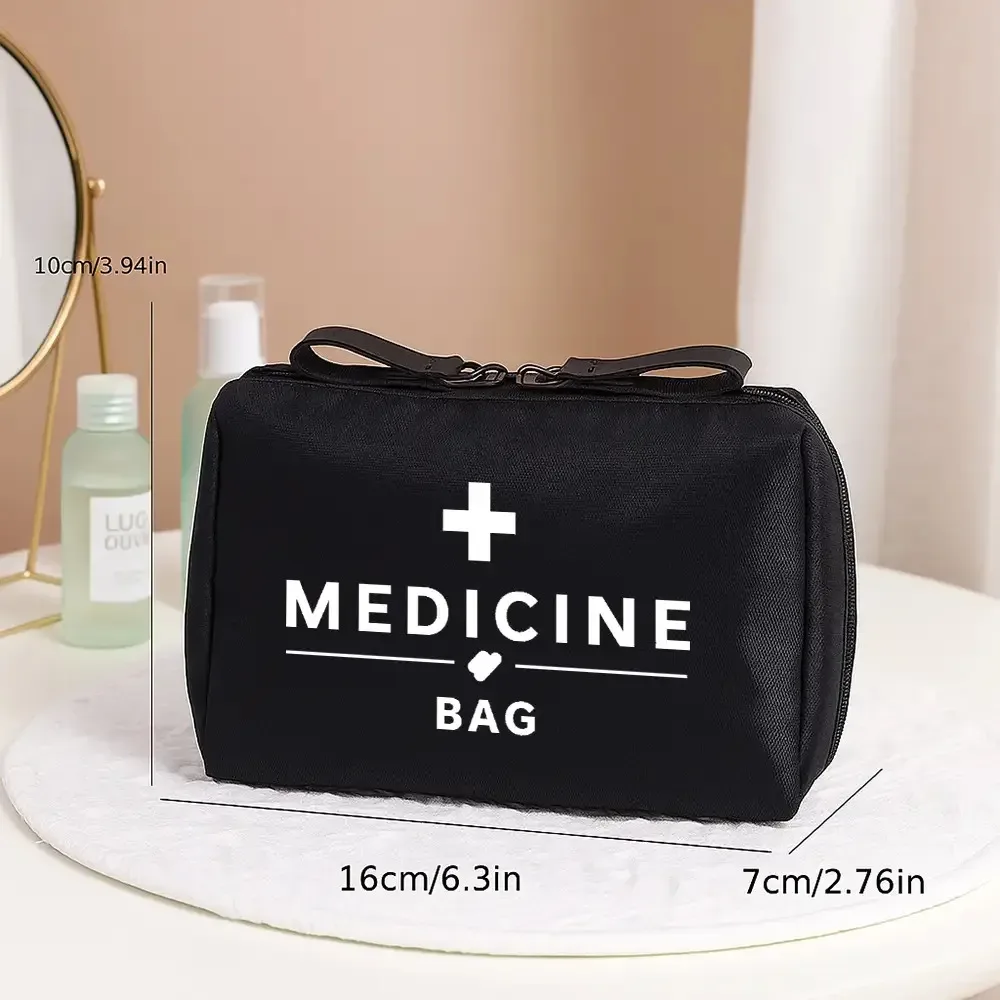 trousse médicale de premiers secours portable, voyage camping en plein air, sac de rangement de médicaments d'urgence, mini pochette edc de voyage, étui à pilules organisateur