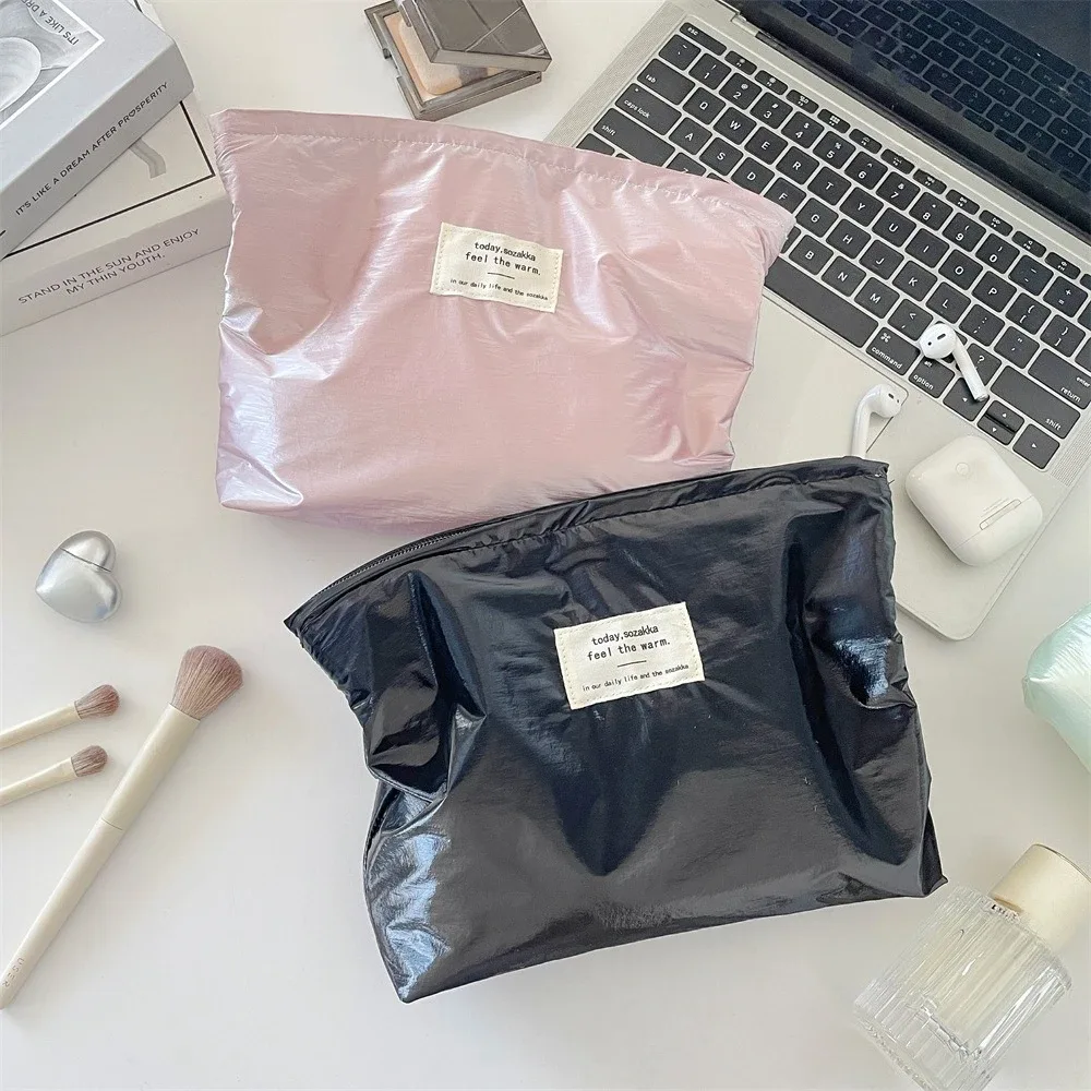 grand sac à cosmétiques pour femmes, organisateur de maquillage à fermeture éclair étanche, trousse de beauté de voyage