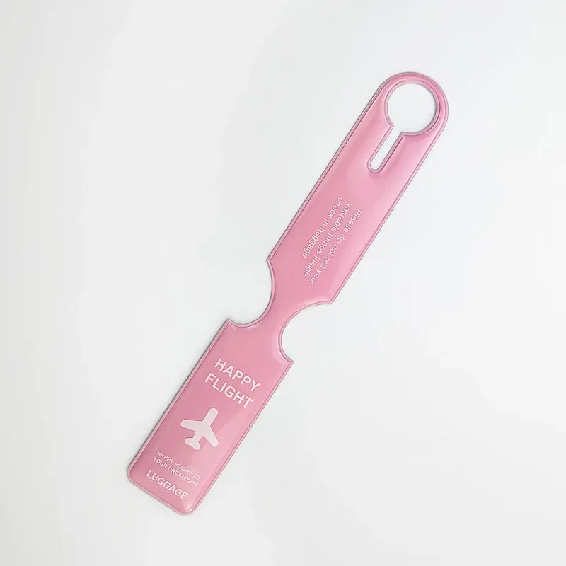 étiquettes de bagage en pvc pour avion, carte d'embarquement, étiquettes de valise anti-perte, étiquette de bagage, nom, identification, adresse, accessoires de voyage