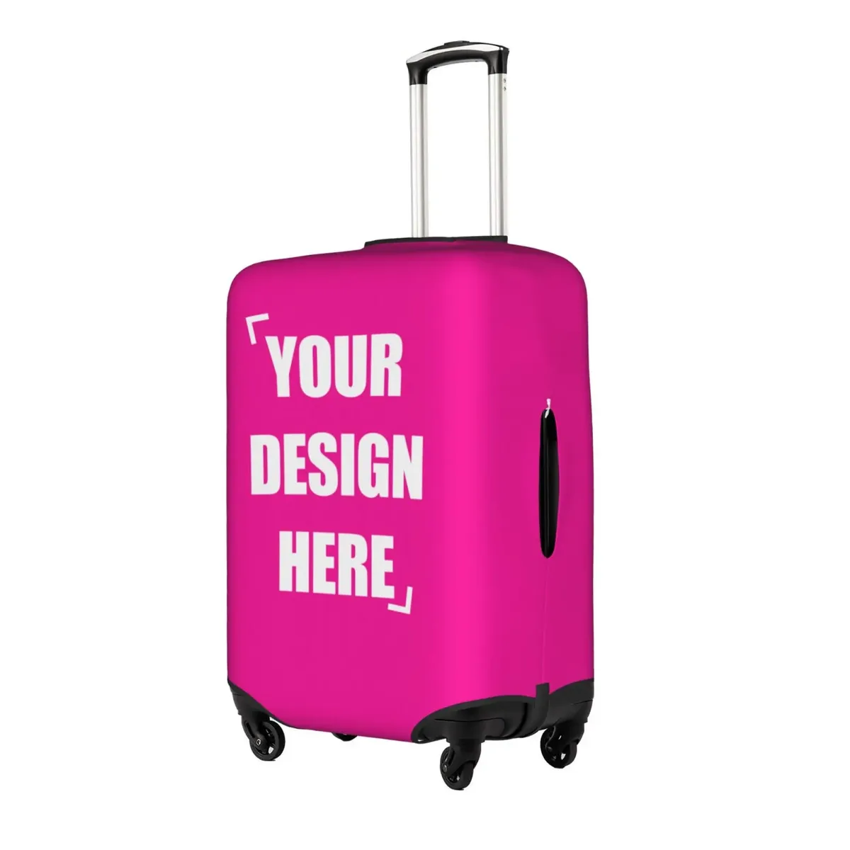 housse de bagage personnalisée avec logo, élastique, votre design ici, housse de protection pour valise de voyage, convient aux valises de 18 à 32 pouces