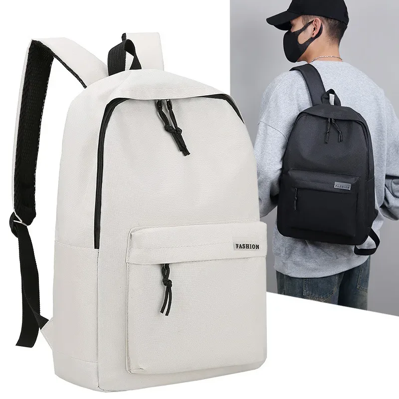 Sac à dos Simple nouveau Style collège Style petit sac à dos voyage léger Version coréenne collège lycée Double sacs à bandoulière
