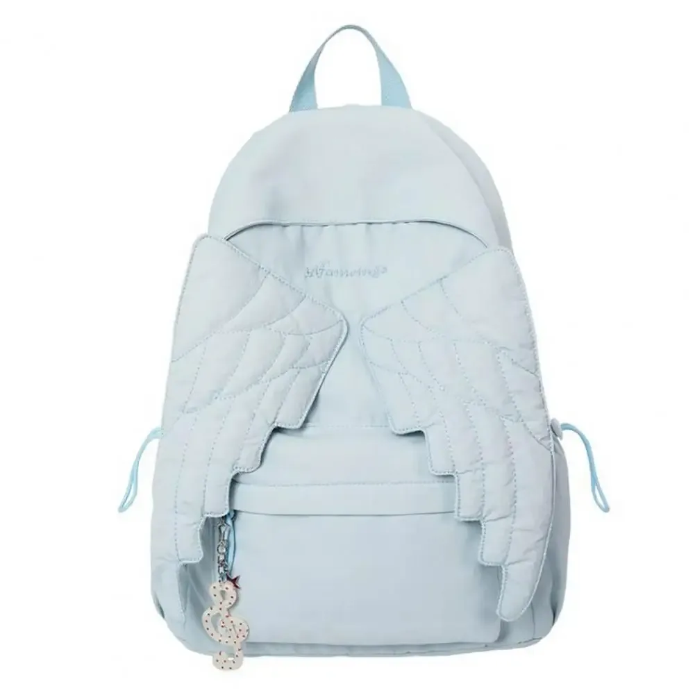 sac à dos angel wing pour femmes et filles, sac d'école léger en nylon, sac à dos de jour pour les voyages et les déplacements en plein air