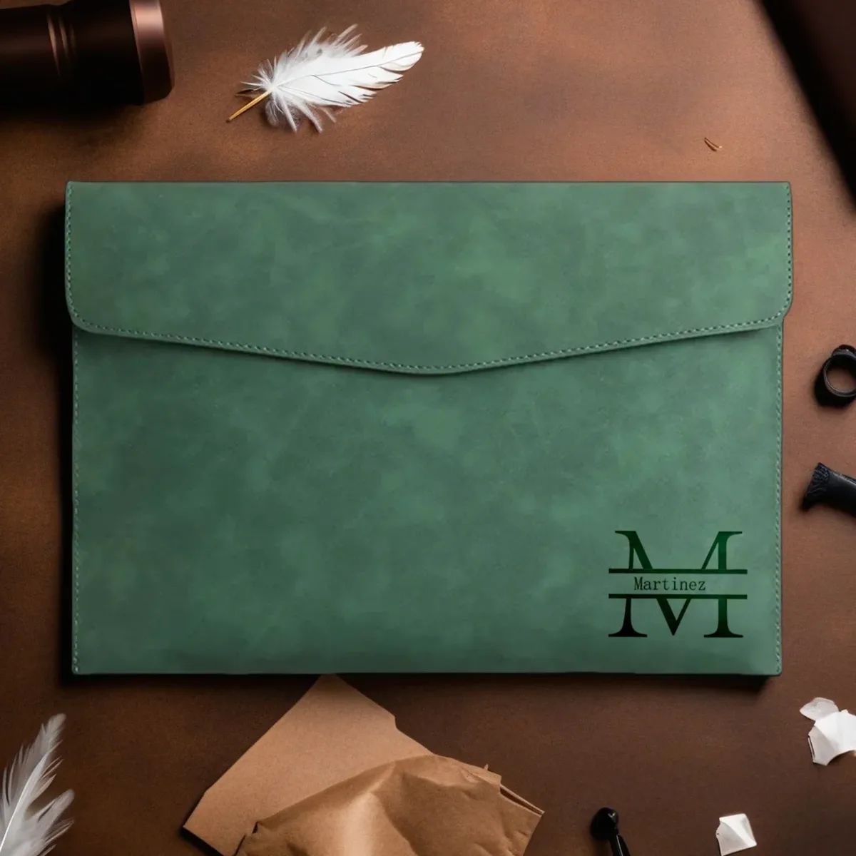 porte-documents a4 en cuir pu personnalisé, 5 couleurs au choix, organiseur de dossiers élégant pour le bureau et les voyages d'affaires