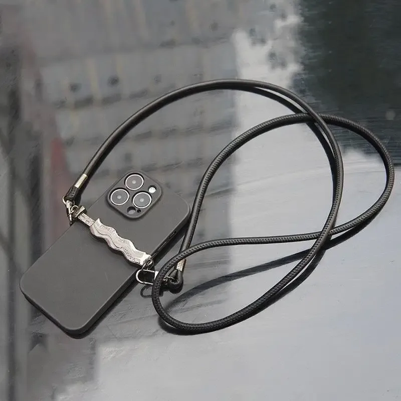 sangle de sac ronde en cuir pu pour sacs bandoulière, remplacement détachable avec cordon pour étui de téléphone, idéale pour le travail et le shopping