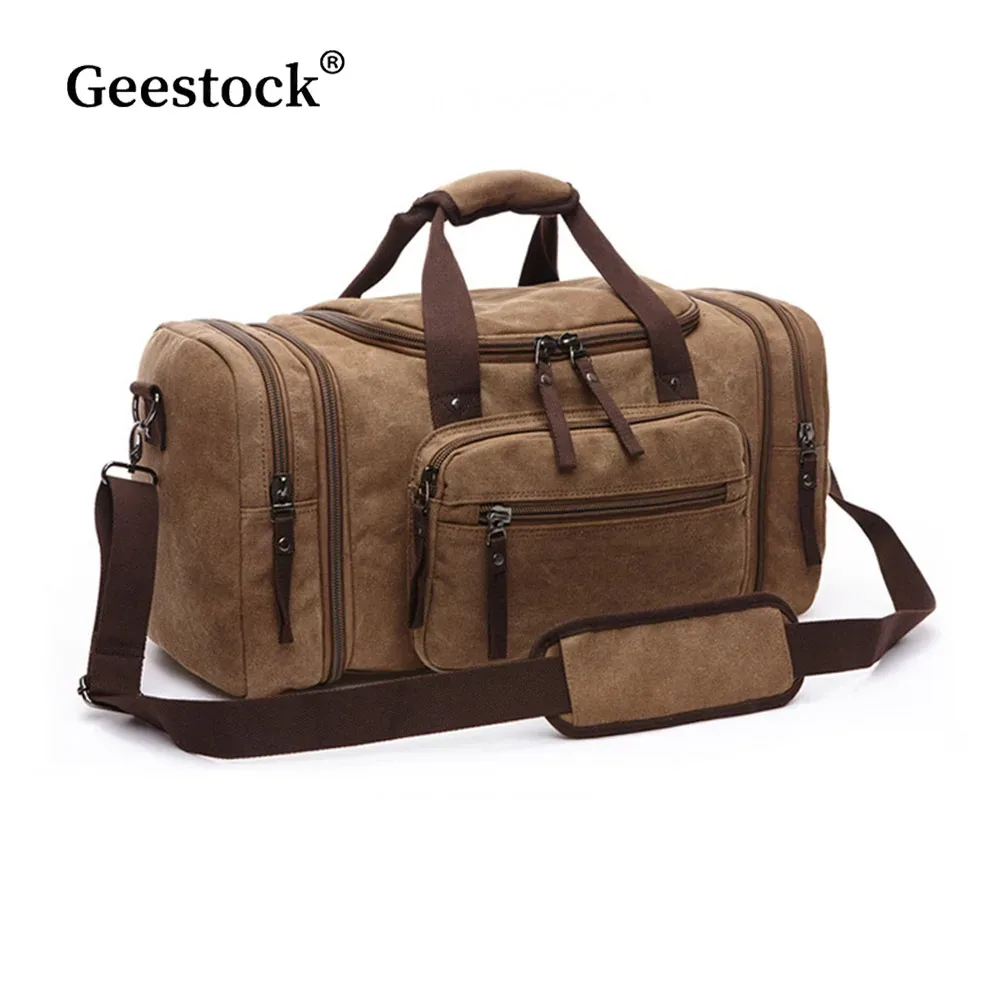 Sac de sport multifonctionnel Geestock pour homme, grande capacité, sac de voyage, sac à main pour le fitness, bagage à main pour homme