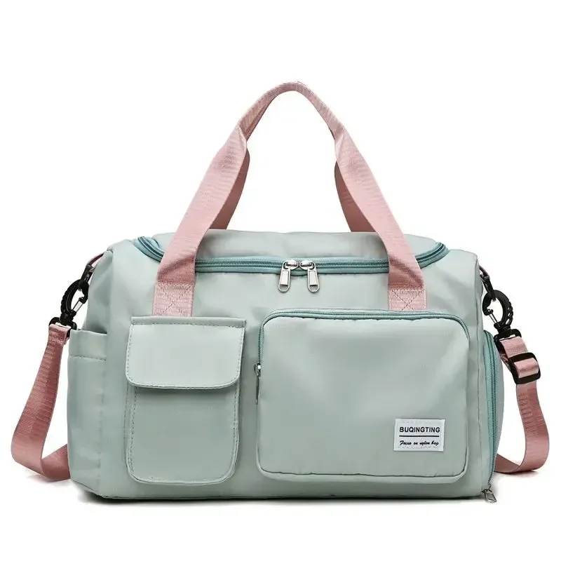 sac de voyage de grande capacité pour week-end, sacs de sport avec compartiment à chaussures, sacs de sport et de fitness pour femmes, sac à bandoulière