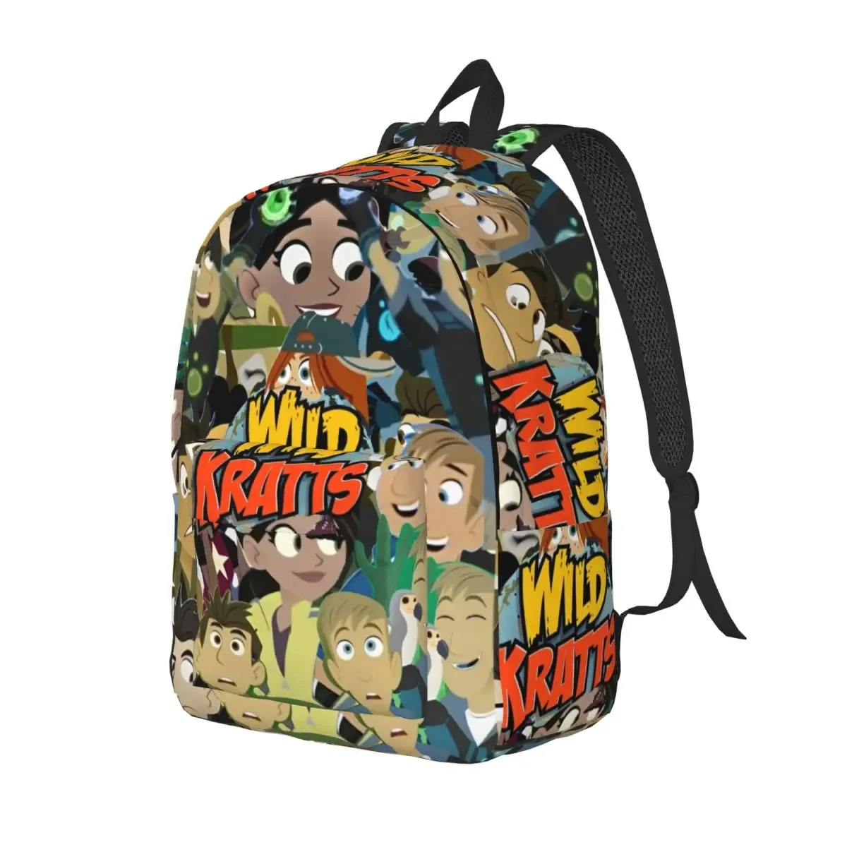 wild kratts sac à dos pour hommes femmes décontracté lycée travail sac à dos ordinateur portable sacs en toile cadeau