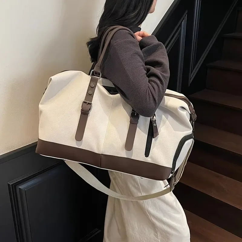sac de voyage en toile, grand sac à bandoulière, sac de rangement pour chaussures, sac à main, bagage de voyage extérieur, sac de transport