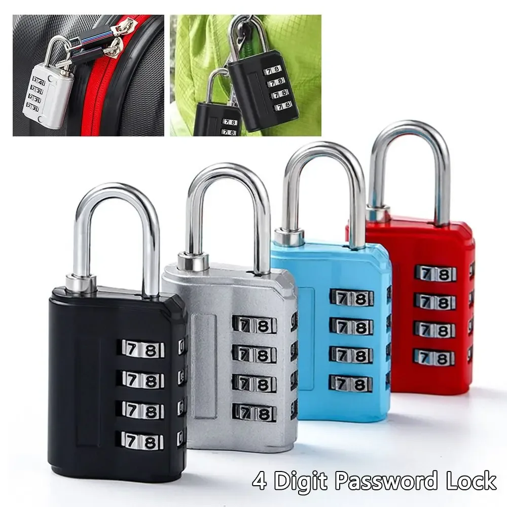 serrure à code de sécurité antivol pour bagages, cadenas à 4 chiffres, peintures de voyage, valise, nouveau