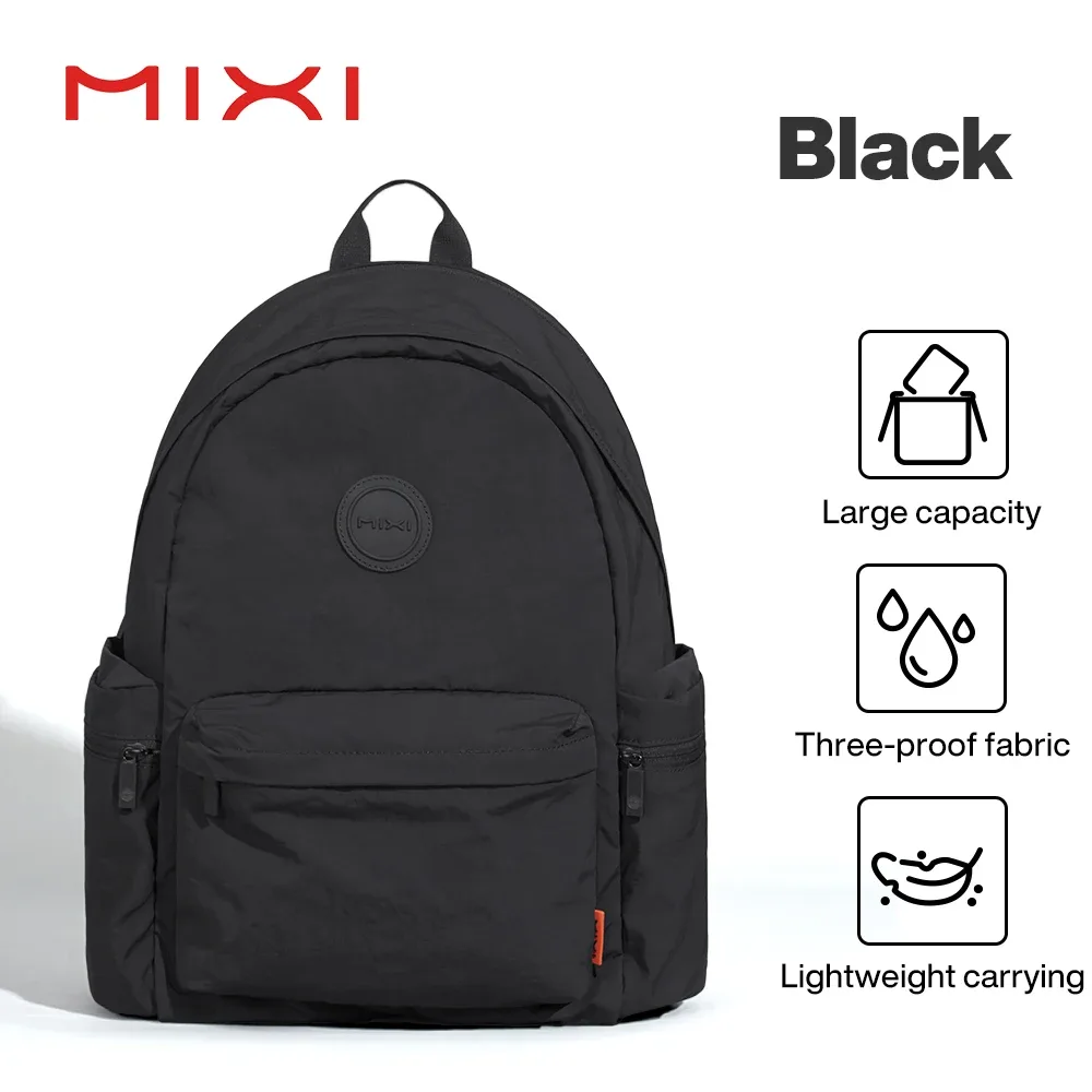 mixi – sac à dos léger d'extérieur, sac à dos décontracté pour ordinateur portable, sac à livres de voyage, résistant à l'eau, petit sac de randonnée durable