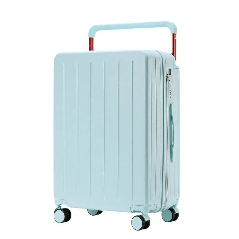 20 "24" 26 pouces large poignée valise de voyage pc fermeture éclair bagages roulants boîtier de chariot avec roues bagage à main avec porte-gobelet