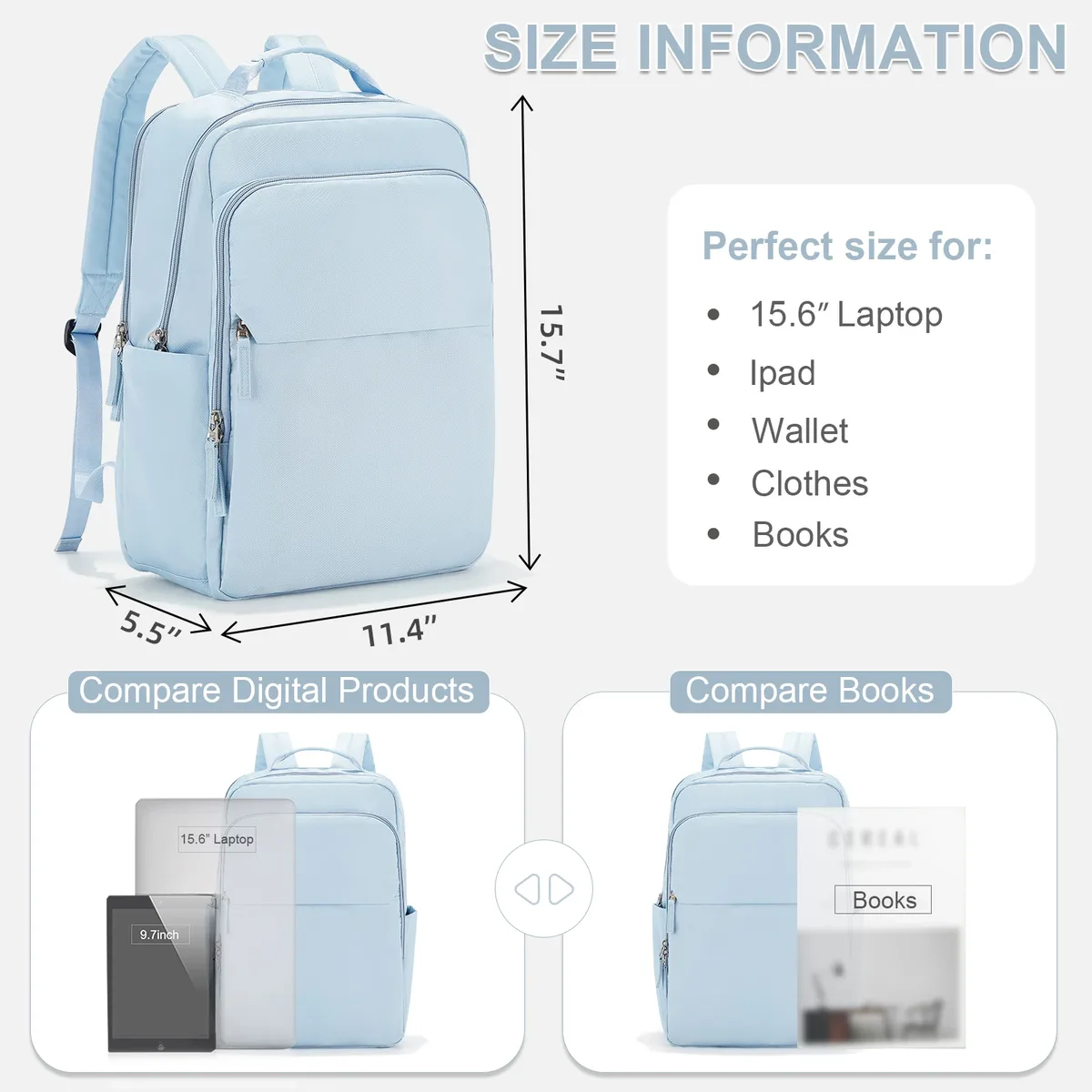 sacs à dos pour femmes polyvalent collège sac à dos décontracté étudiant cartable étanche grande capacité voyage sac à dos pochette d'ordinateur