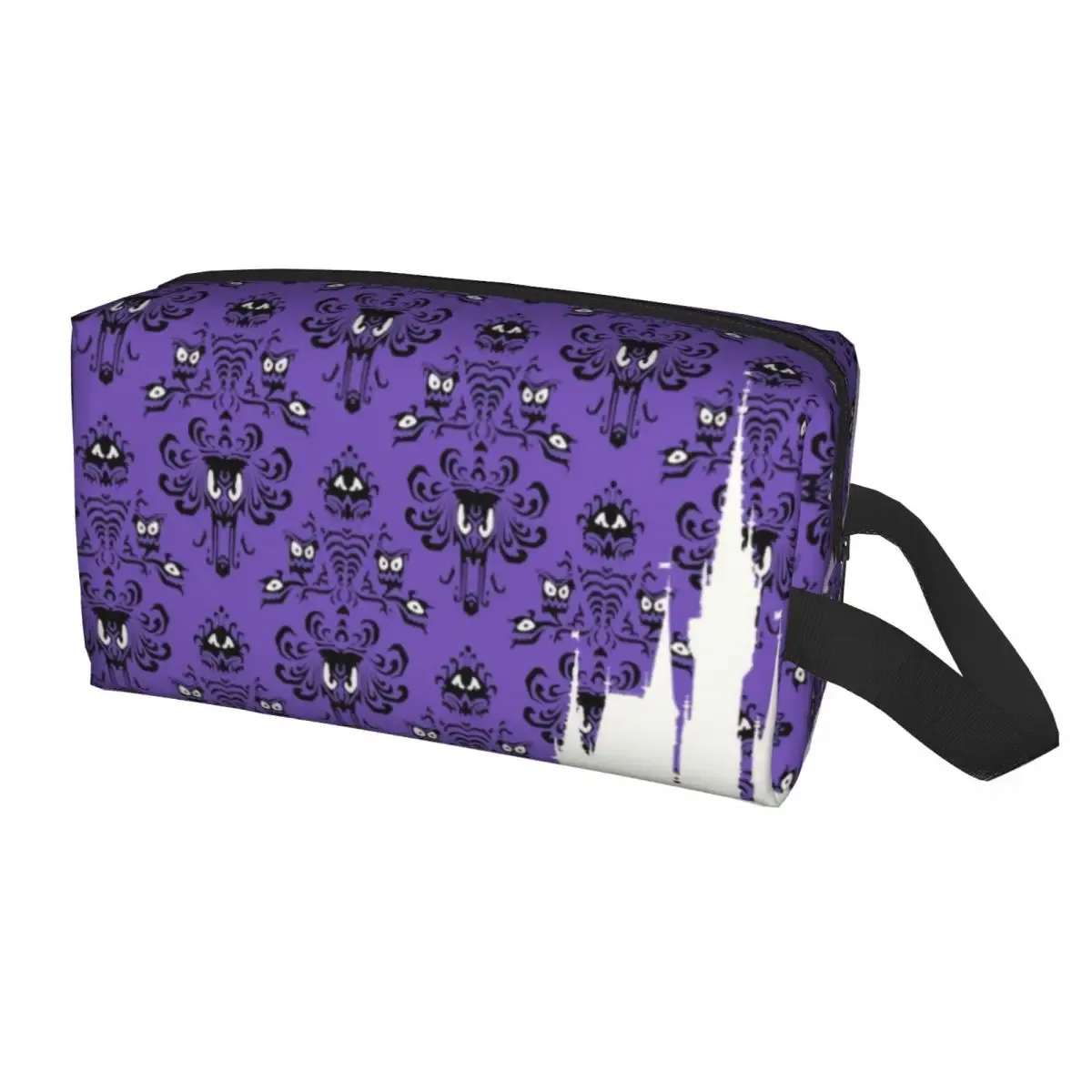 trousse de toilette de voyage personnalisée, mignonne, extensible, pour manoir hanté, maquillage, cosmétique, trousse de rangement, pour femme