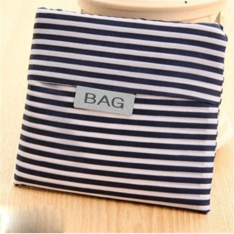 sac de courses pliable vert imprimé à la mode, pochette pliante, sacs à main pratiques, sacs de rangement de grande capacité, 1 pièce