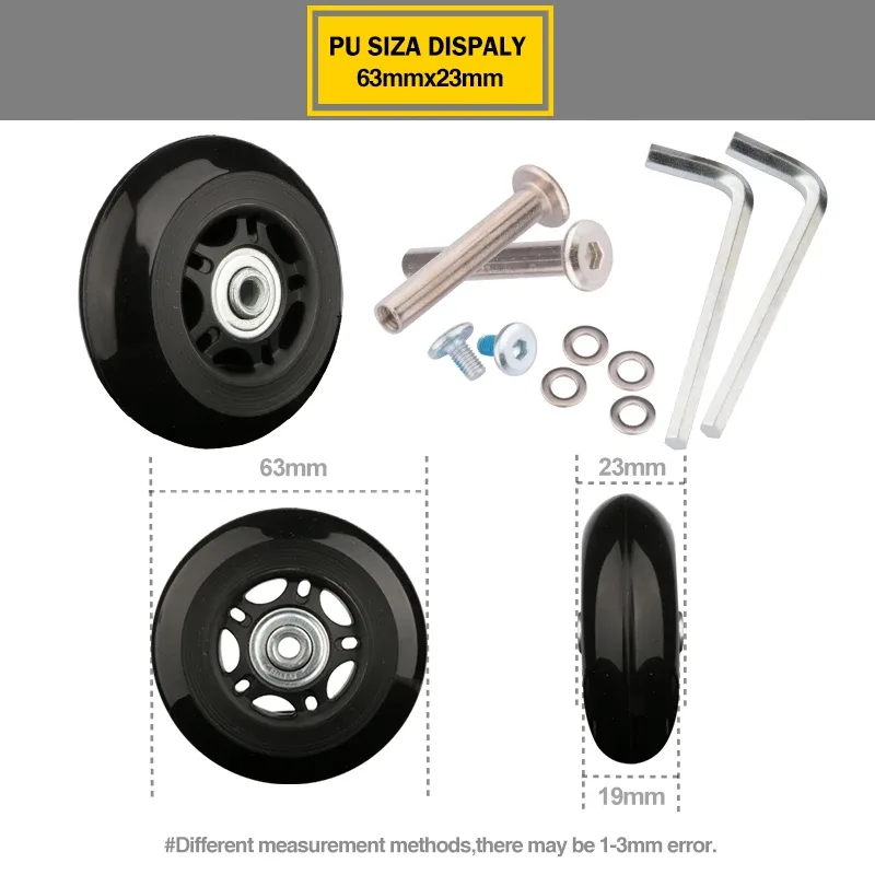 roues de valise 1 paire d'axes de remplacement pour valises roues de rechange de luxe outil de réparation de luxe roulettes
