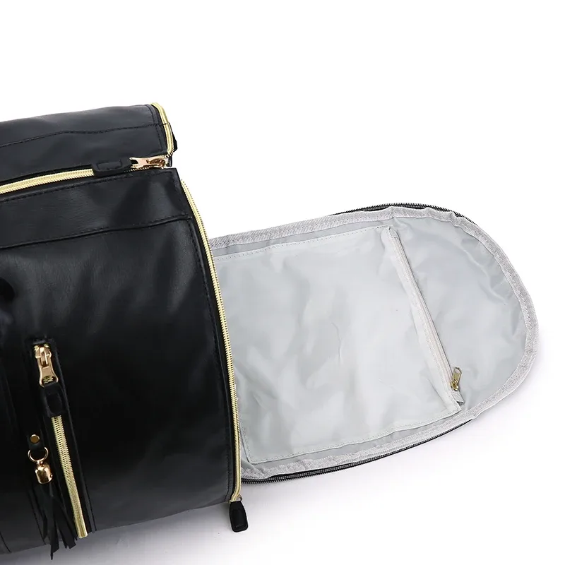 nom personnalisable gratuit, sac de voyage pratique pour vêtements, grand sac à bagages en cuir pu, sac de voyage à la mode