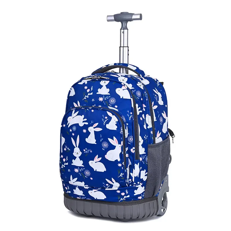 24 pouces école sac à dos roulant sacs enfants voyage chariot sac teeangers enfants sac à dos à roulettes pour fille sac d'école avec roues
