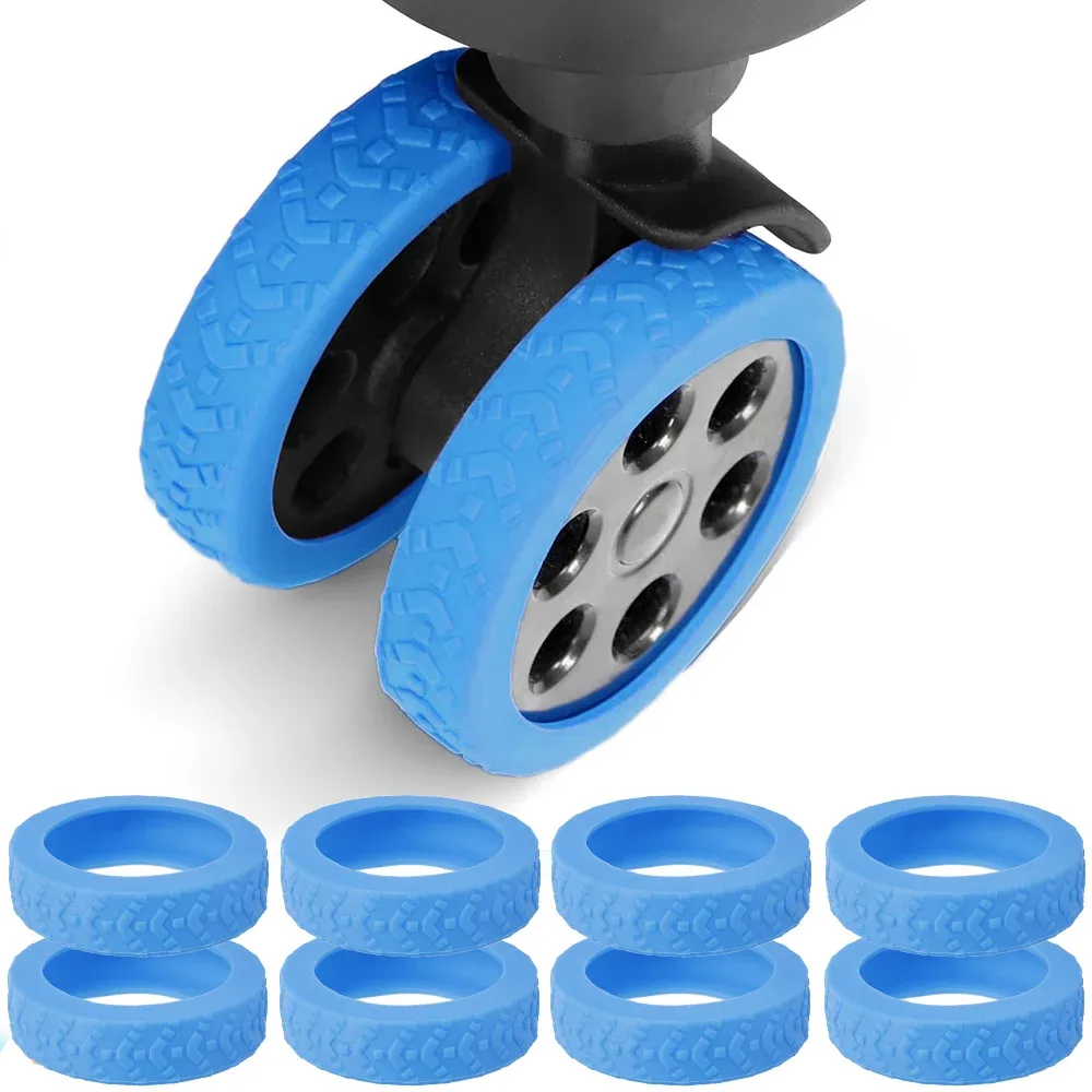 thunicef-protecteur de roues de bagage en silicone, valise à roulettes de voyage, housse de roue de bruit sap, accessoires de manchon de chariot à roulettes, nouveau